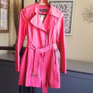 Black Rivet Wilson Leather - Trench Coat